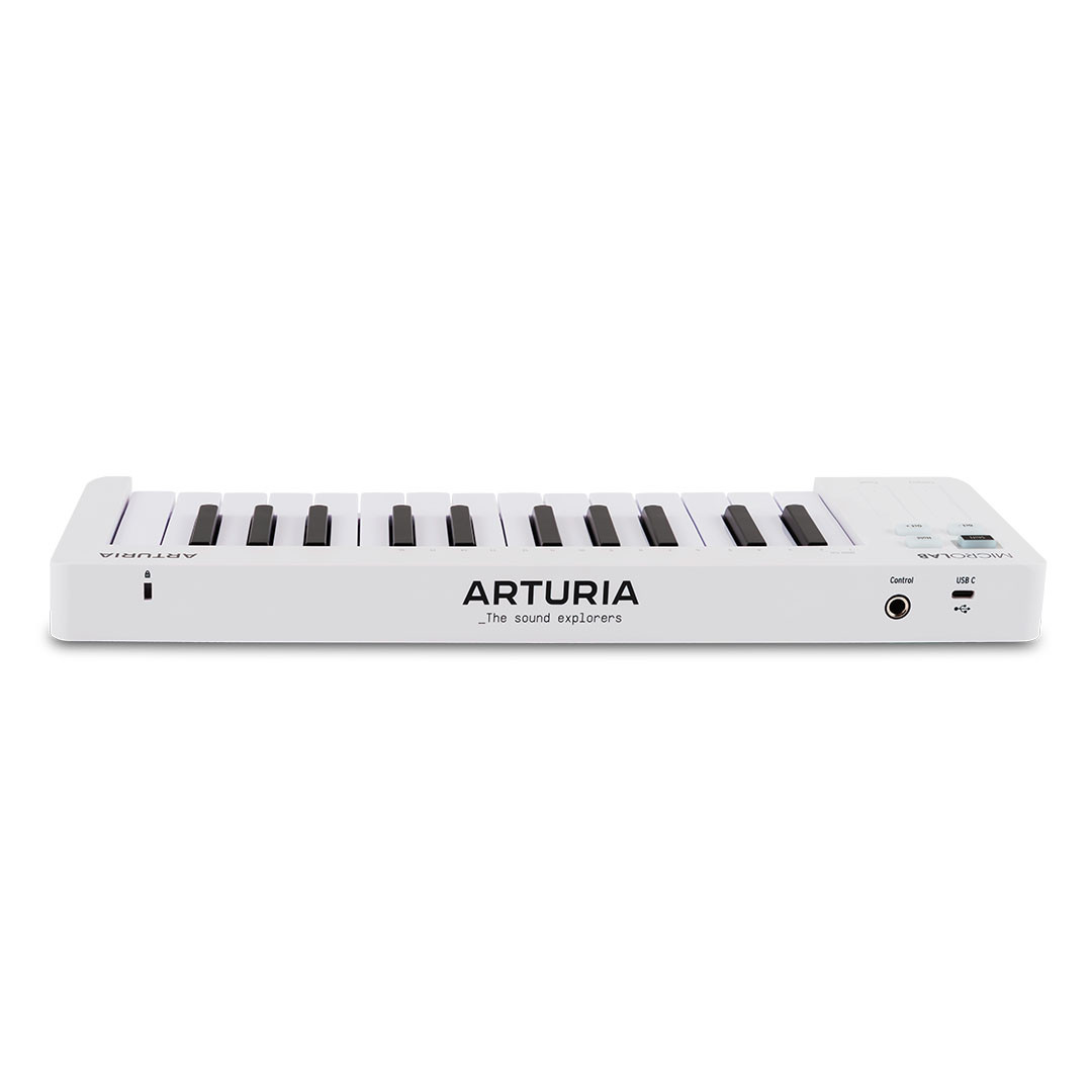 Arturia MicroLab Mk3 MIDI Controller Keyboard (White) image 5
