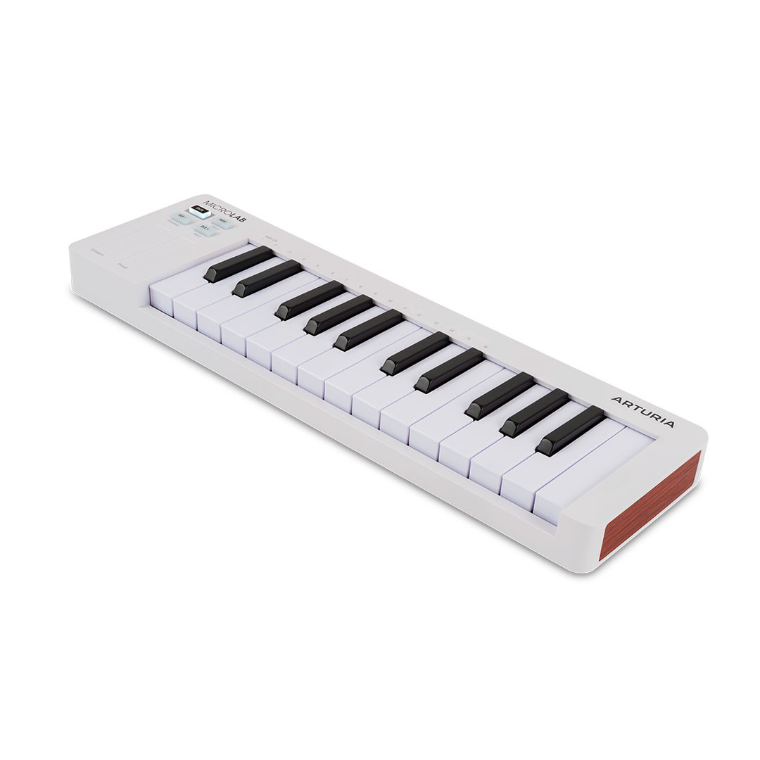 Arturia MicroLab Mk3 MIDI Controller Keyboard (White) image 4