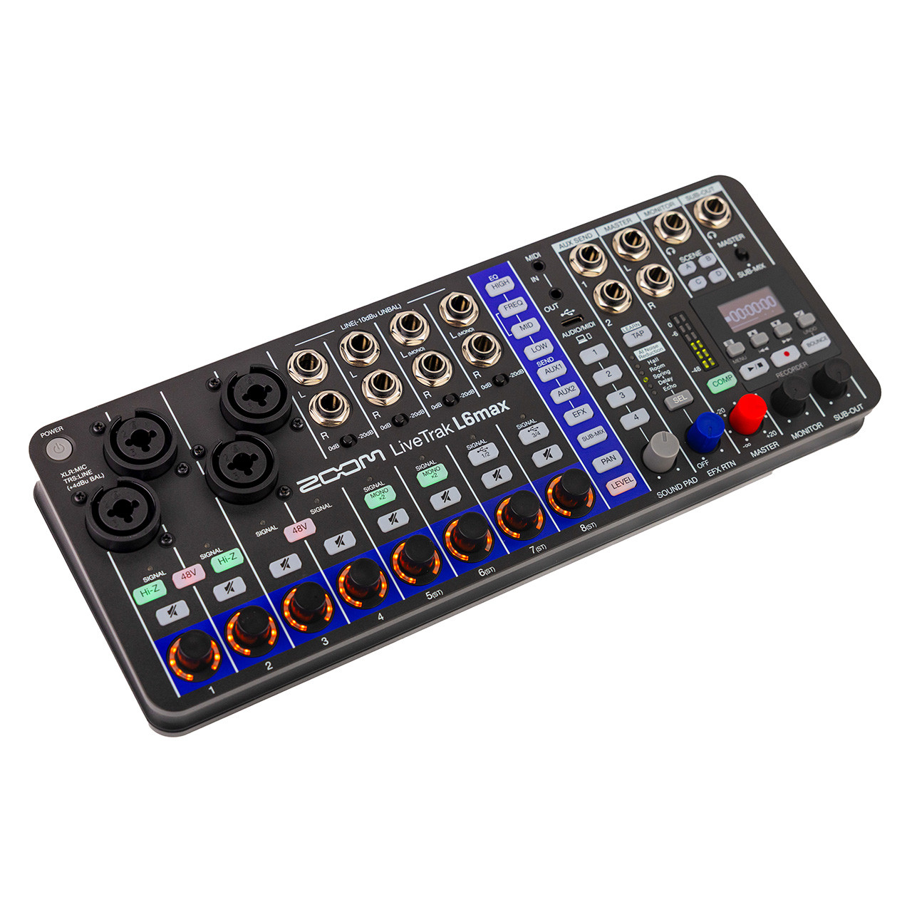 Zoom LiveTrak L6max Mixer & Digital Audio Recorder at Signal Sounds