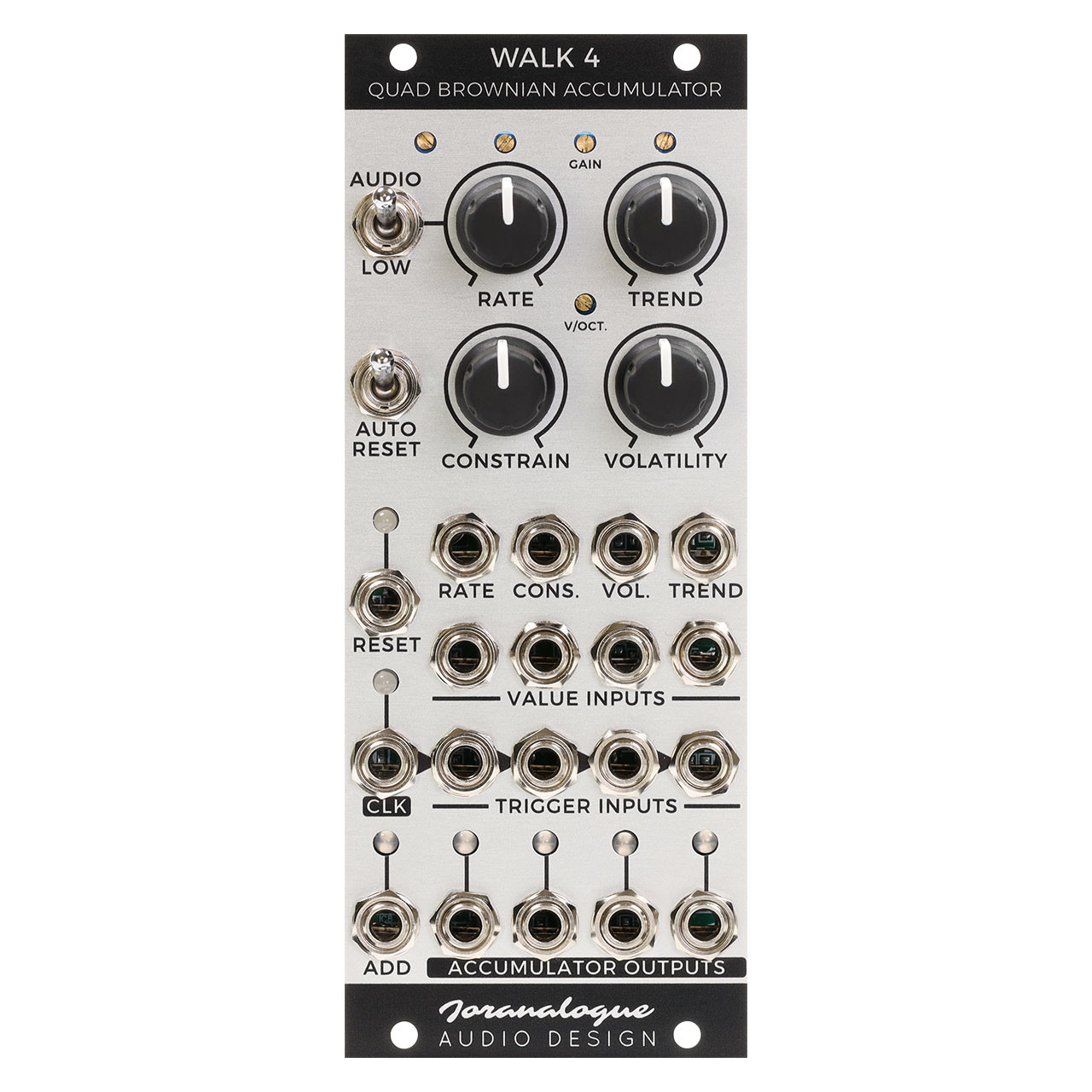 Joranalogue Walk 4 Eurorack Quad Brownian Accumulator Module main image