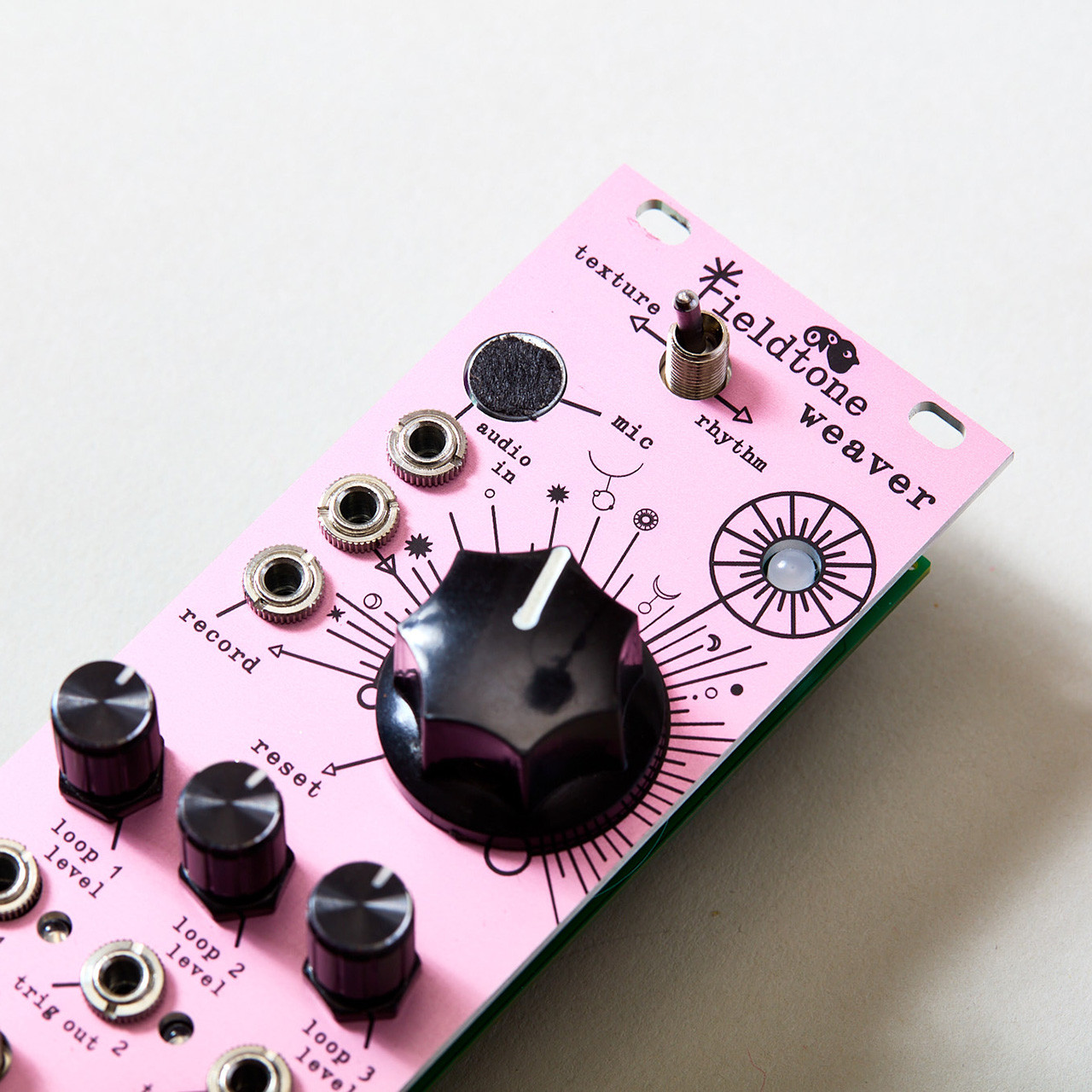 Fieldtone Weaver Eurorack Sampler Module (Dusty Pink) image 4
