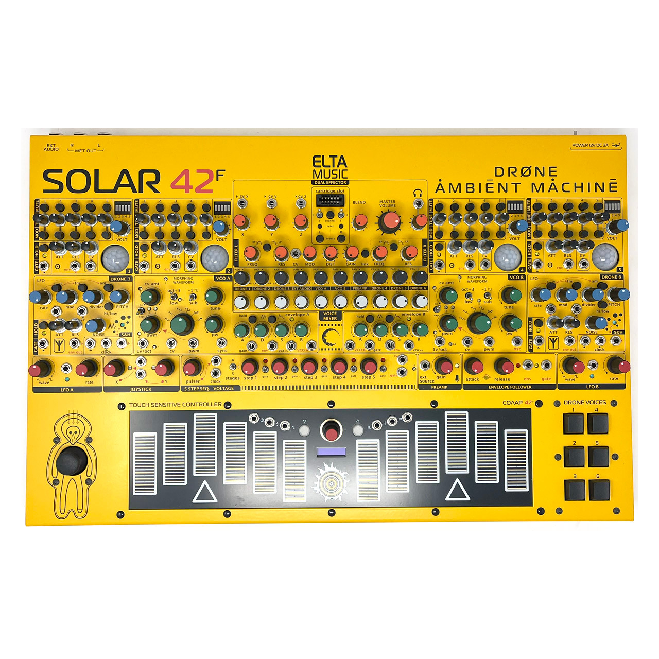 Elta Music Solar 42F Multi Voice Drone Instrument (Yellow) (Pre-owned) main image