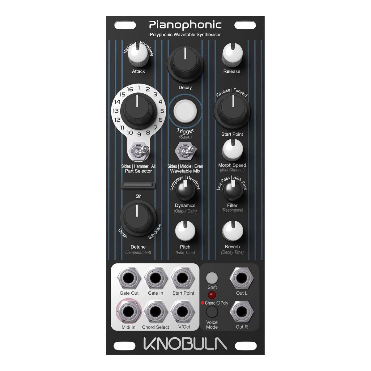 Knobula Pianophonic Eurorack Synth Module (B-stock) main image