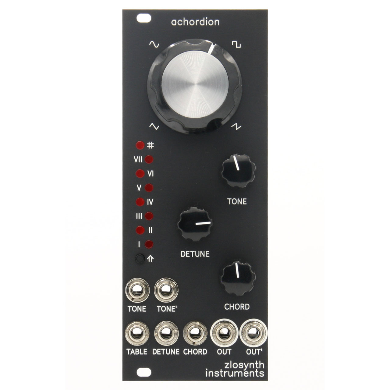 Zlosynth Achordion Eurorack Wavetable Oscillator Module (Black) main image