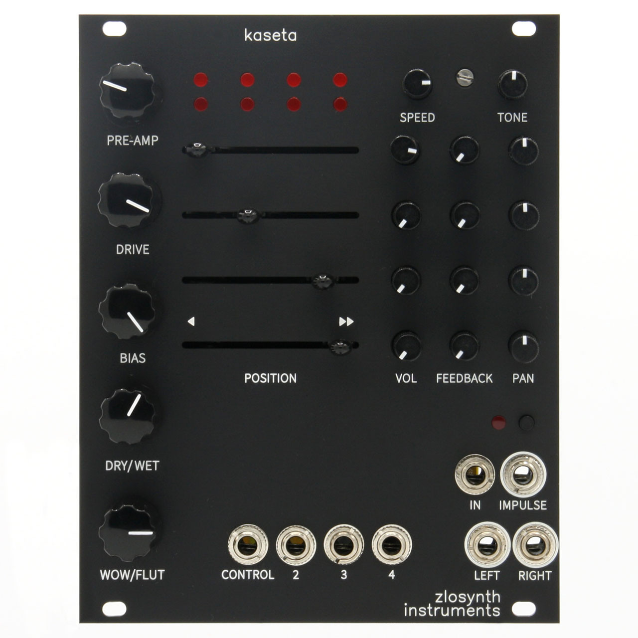 Zlosynth Kaseta Eurorack Delay Module (Black) main image