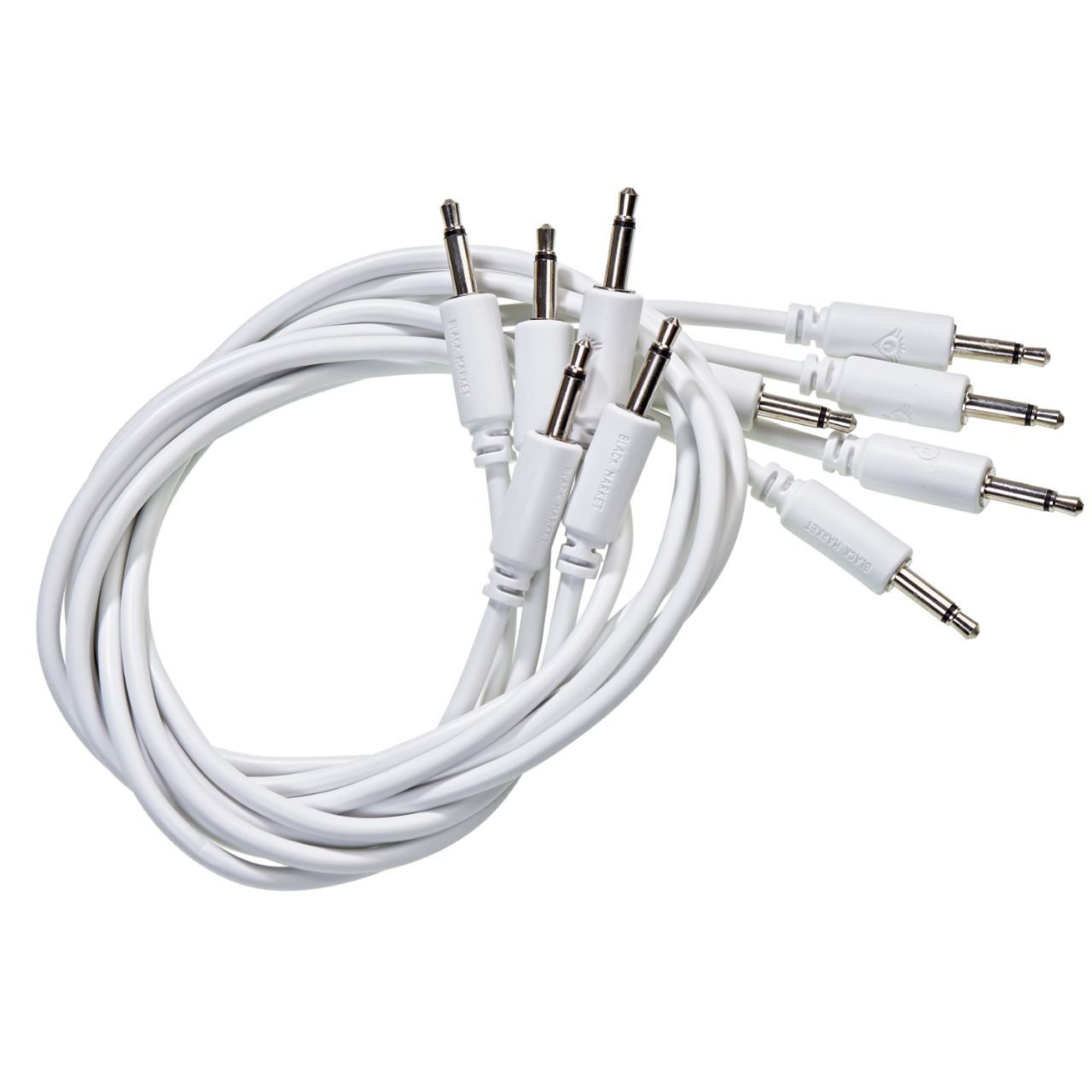 Black Market Modular Eurorack Patch Cables (100cm - White - 5 Pack) image 2