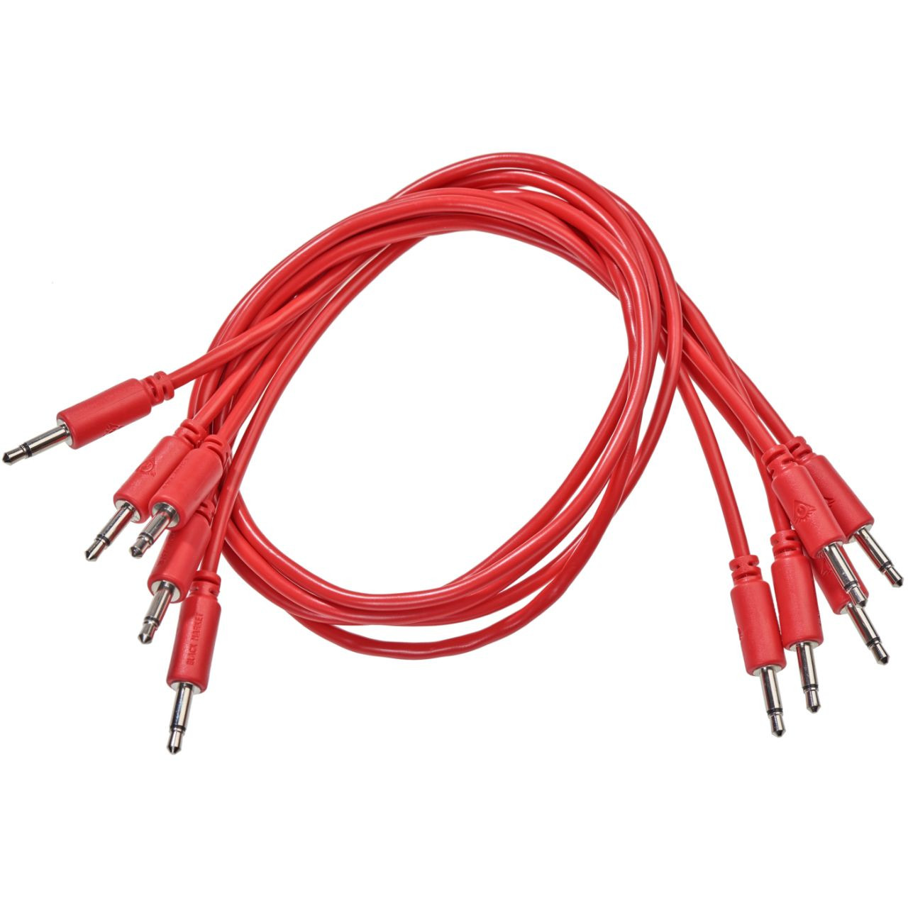 Black Market Modular Eurorack Patch Cables (150cm - Red - 5 Pack) image 2