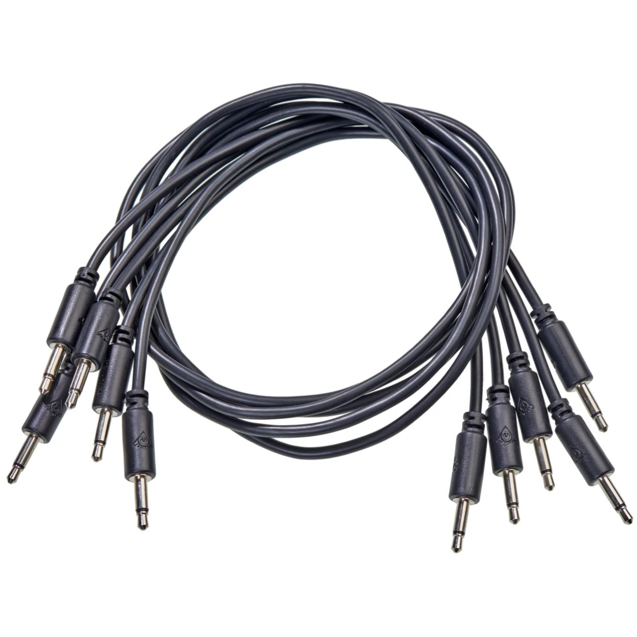 Black Market Modular Eurorack Patch Cables (25cm - Black - 5 Pack) image 2