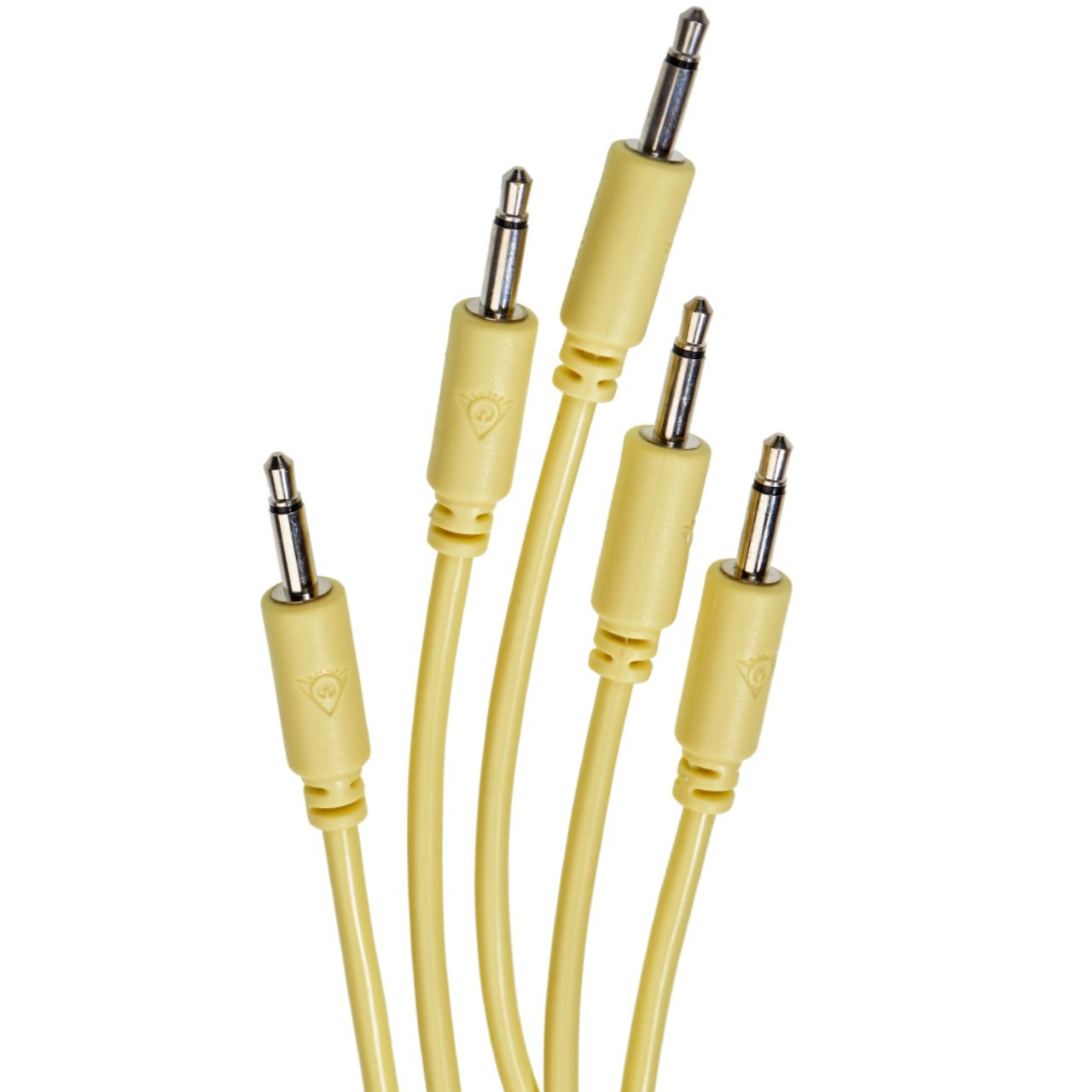 Black Market Modular Eurorack Patch Cables (25cm - Yellow - 5 Pack) main image