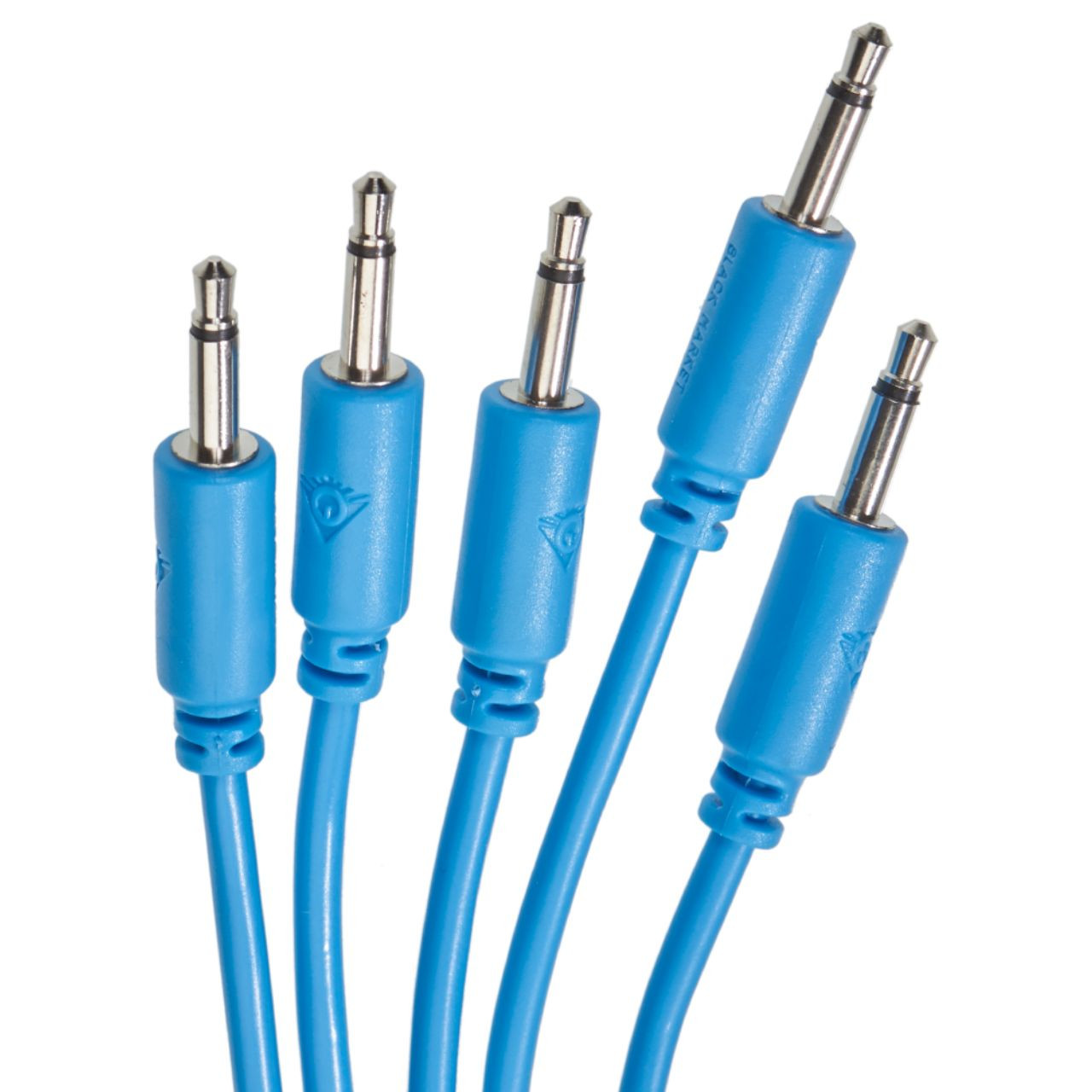 Black Market Modular Eurorack Patch Cables (50cm - Blue - 5 Pack) main image