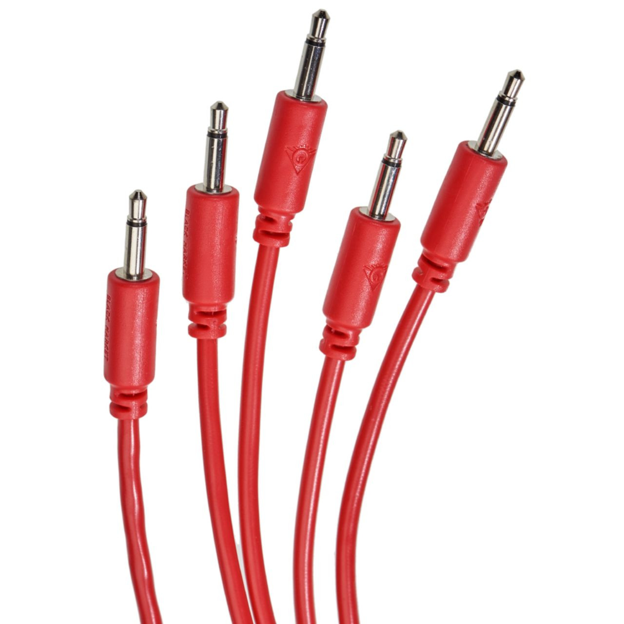Black Market Modular Eurorack Patch Cables (9cm - Red - 5 Pack) main image