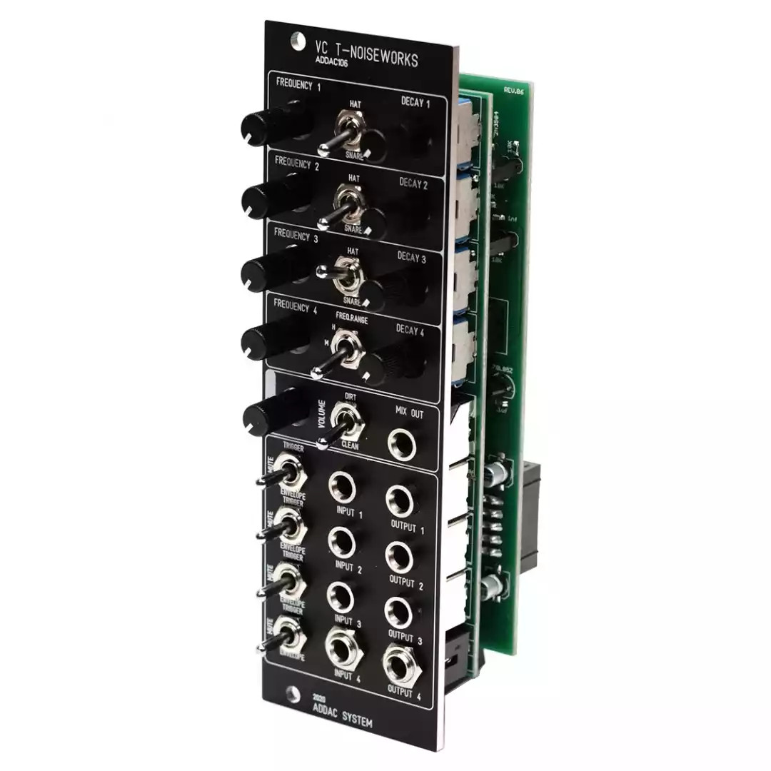 ADDAC 106 T-Noiseworks DIY Eurorack Quad Percusion Module (ADDAC106) image 3