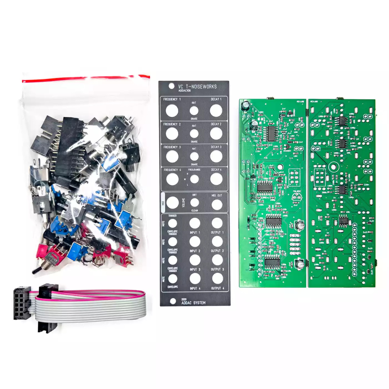 ADDAC 106 T-Noiseworks DIY Eurorack Quad Percusion Module (ADDAC106) main image