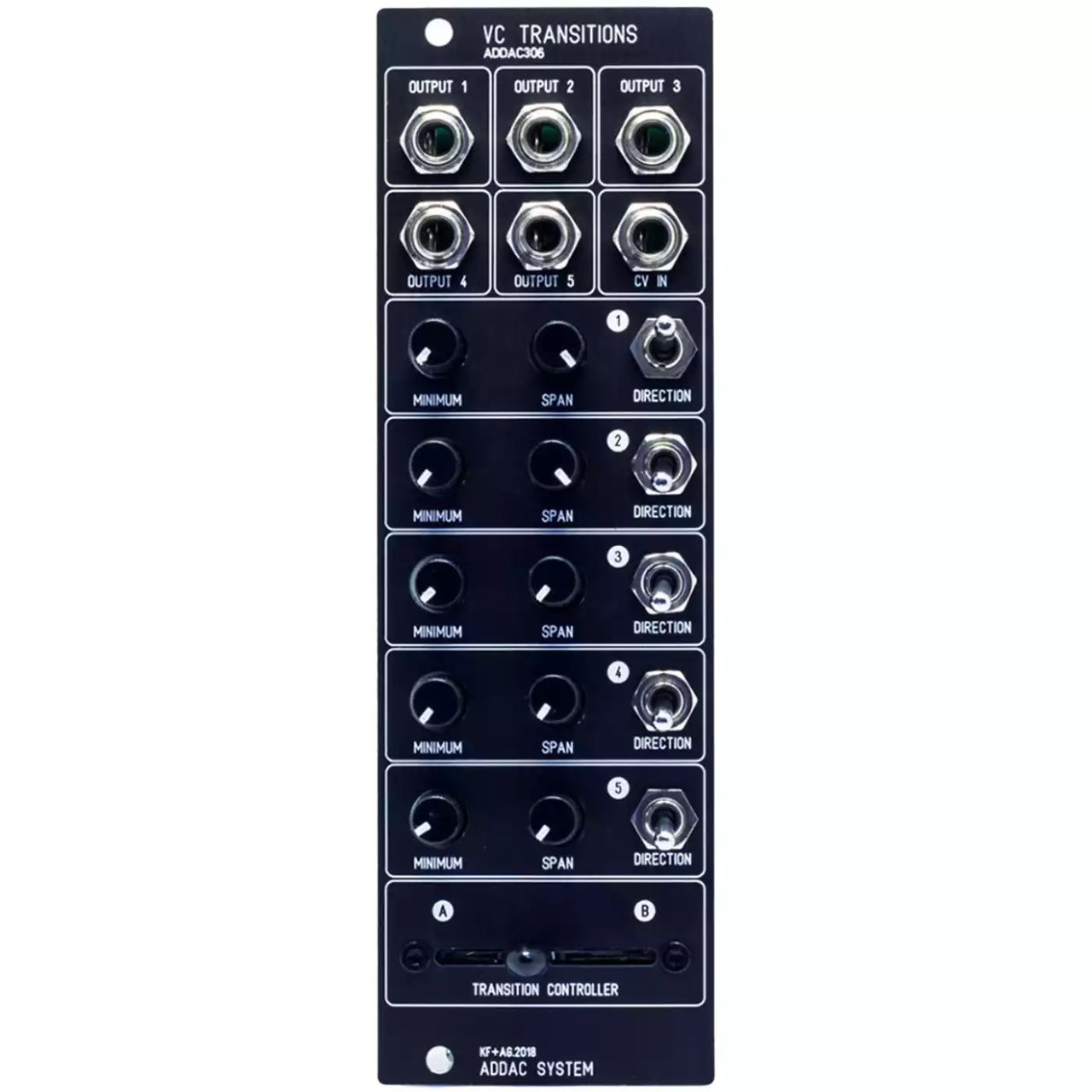ADDAC 306 VC Transitions DIY Eurorack Master Modulation Module (ADDAC306) image 2