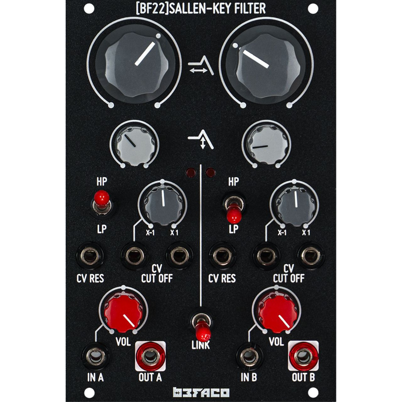 Befaco BF-22 Sallen Key DIY Eurorack Filter Module image 2