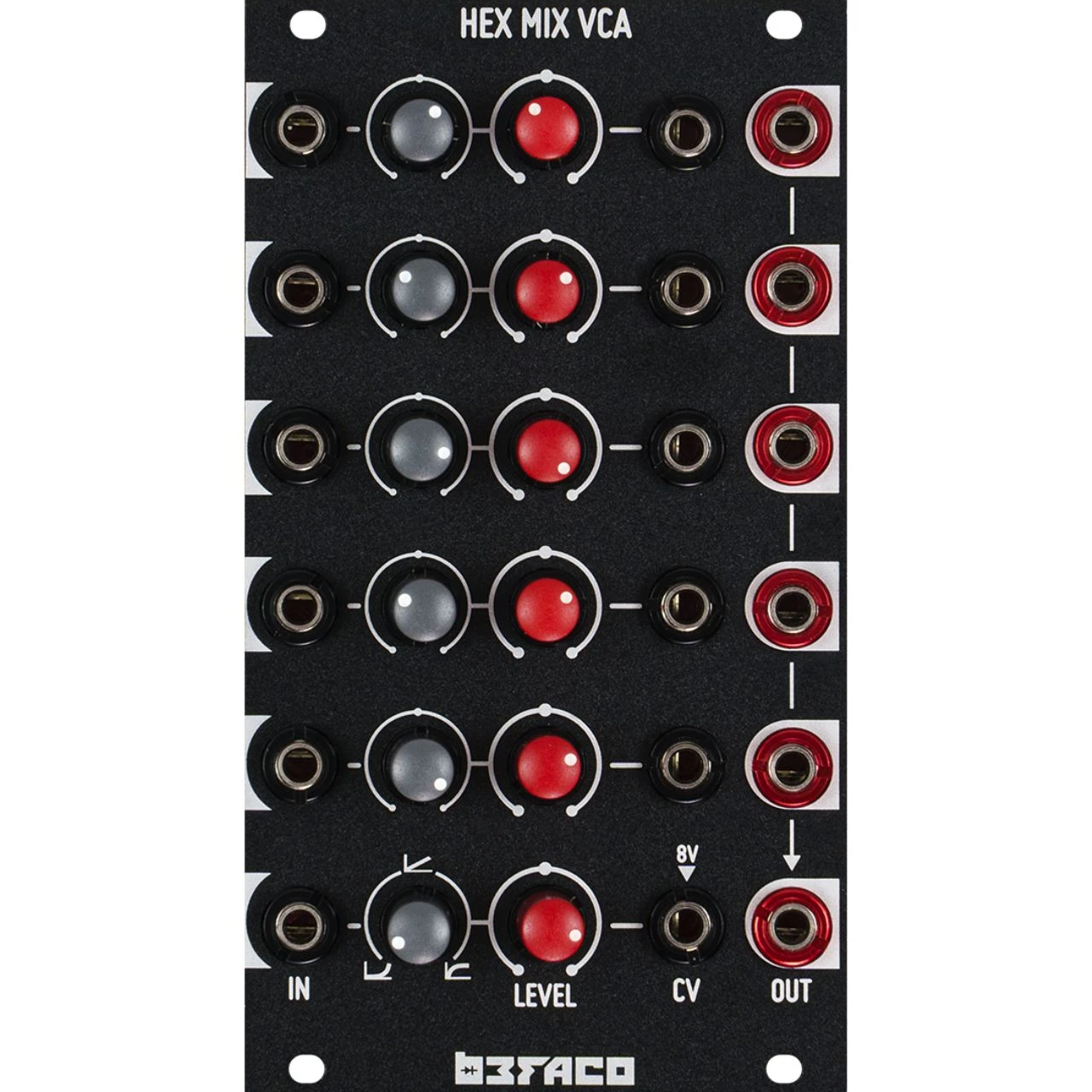 Befaco Hexmix VCA DIY Eurorack Six Channel VCA Module image 2