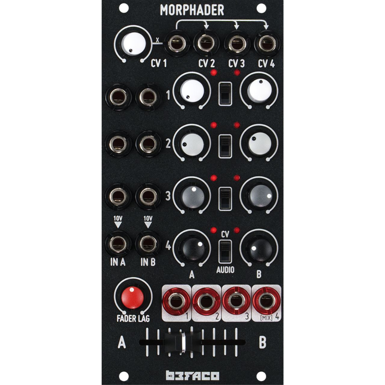 Befaco Morphader DIY Eurorack 4 Channel Crossfader Eurorack Module image 2