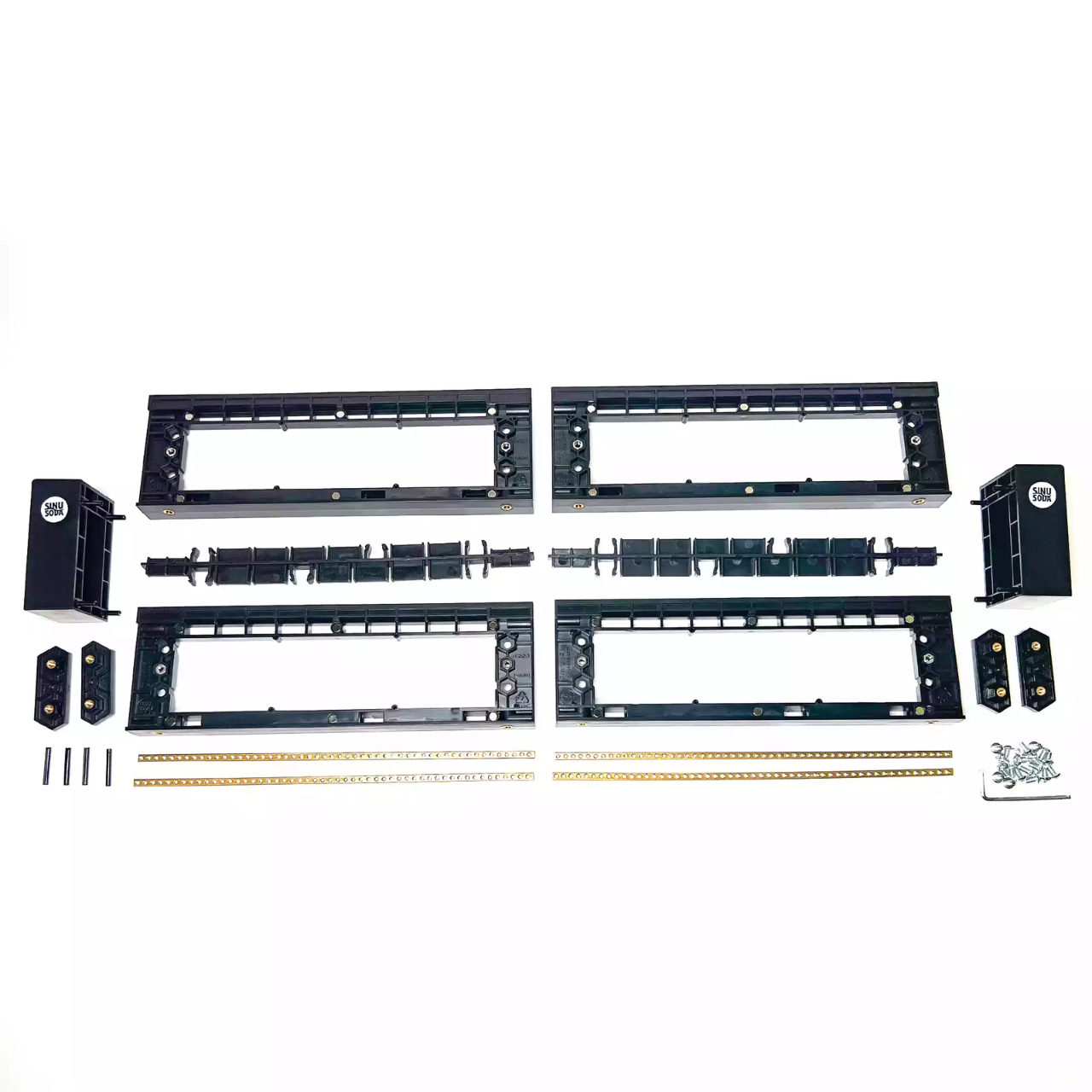 Sinusoda Two Pack Slim DIY 1U Eurorack Case (1U - 104HP) image 4