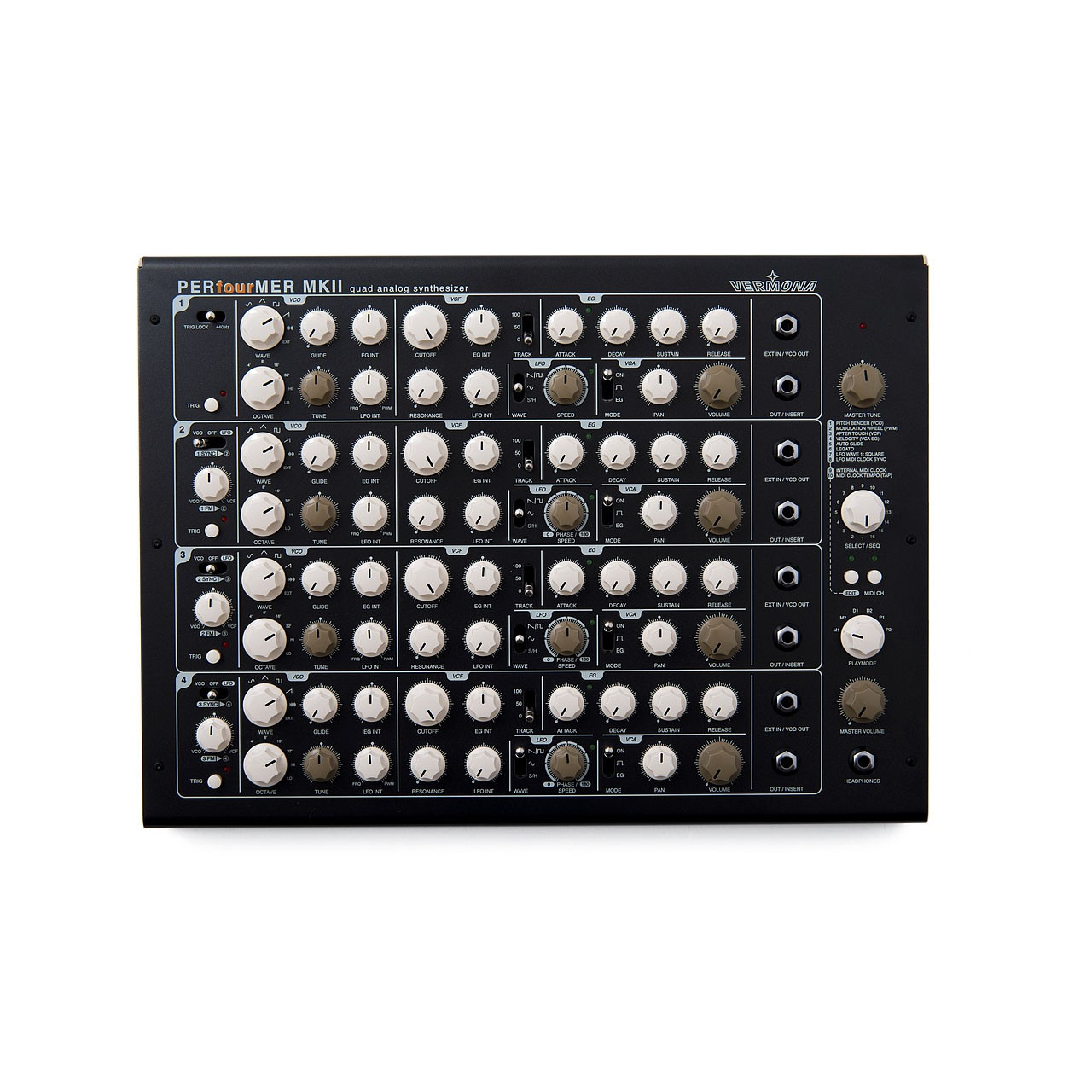 Vermona PERfourMER MKII Desktop Analogue Synth (MIDI) main image