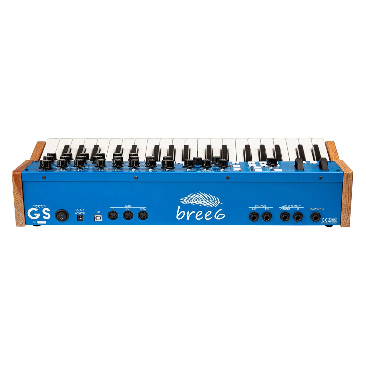 GS Music Bree6 Polyphonic Analog Keyboard Synth (Blue) image 3