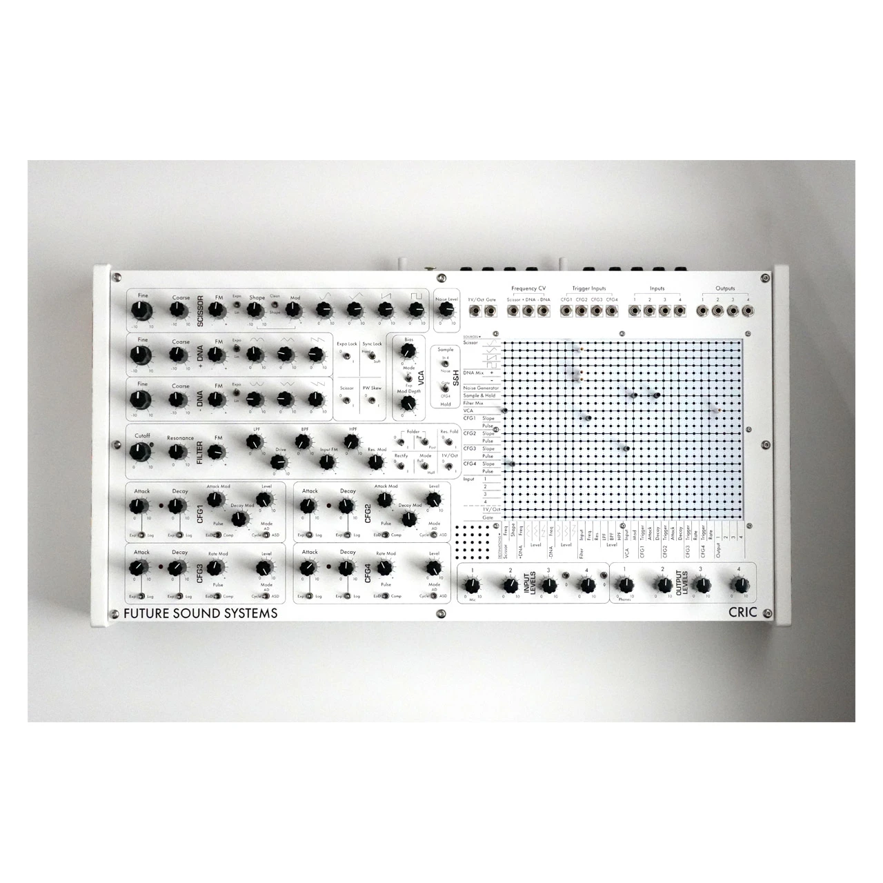 Future Sound Systems Cric Analogue Matrix-Patchable Synthesiser (Greyscale Edition) main image