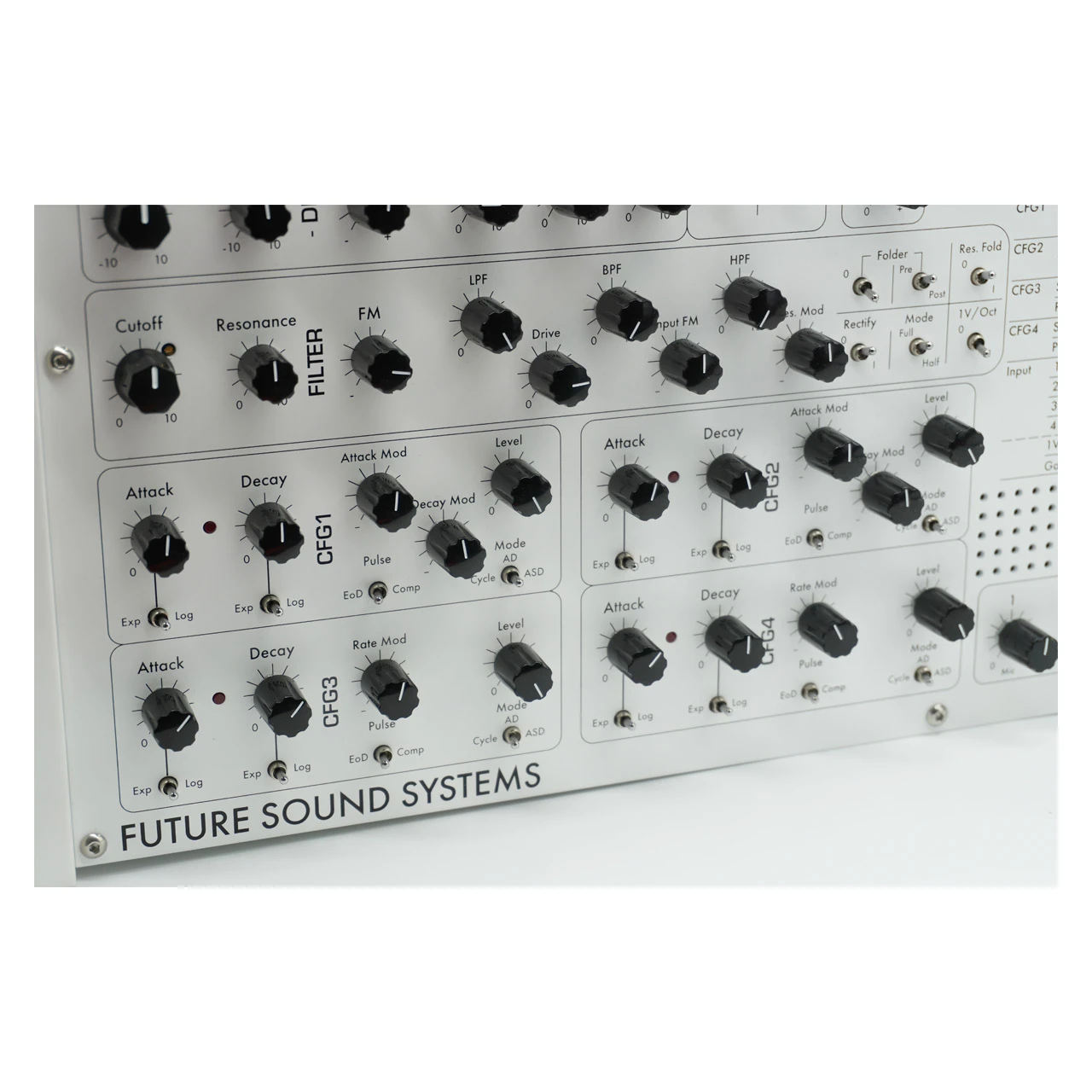 Future Sound Systems Cric Analogue Matrix-Patchable Synthesiser (Greyscale Edition) image 2