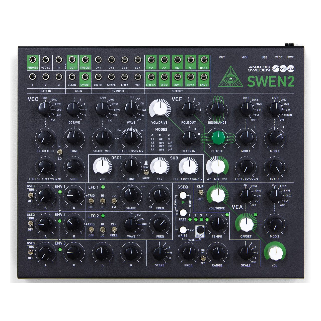 Analog Sweden SWEN2 Monophonic Desktop Synth main image