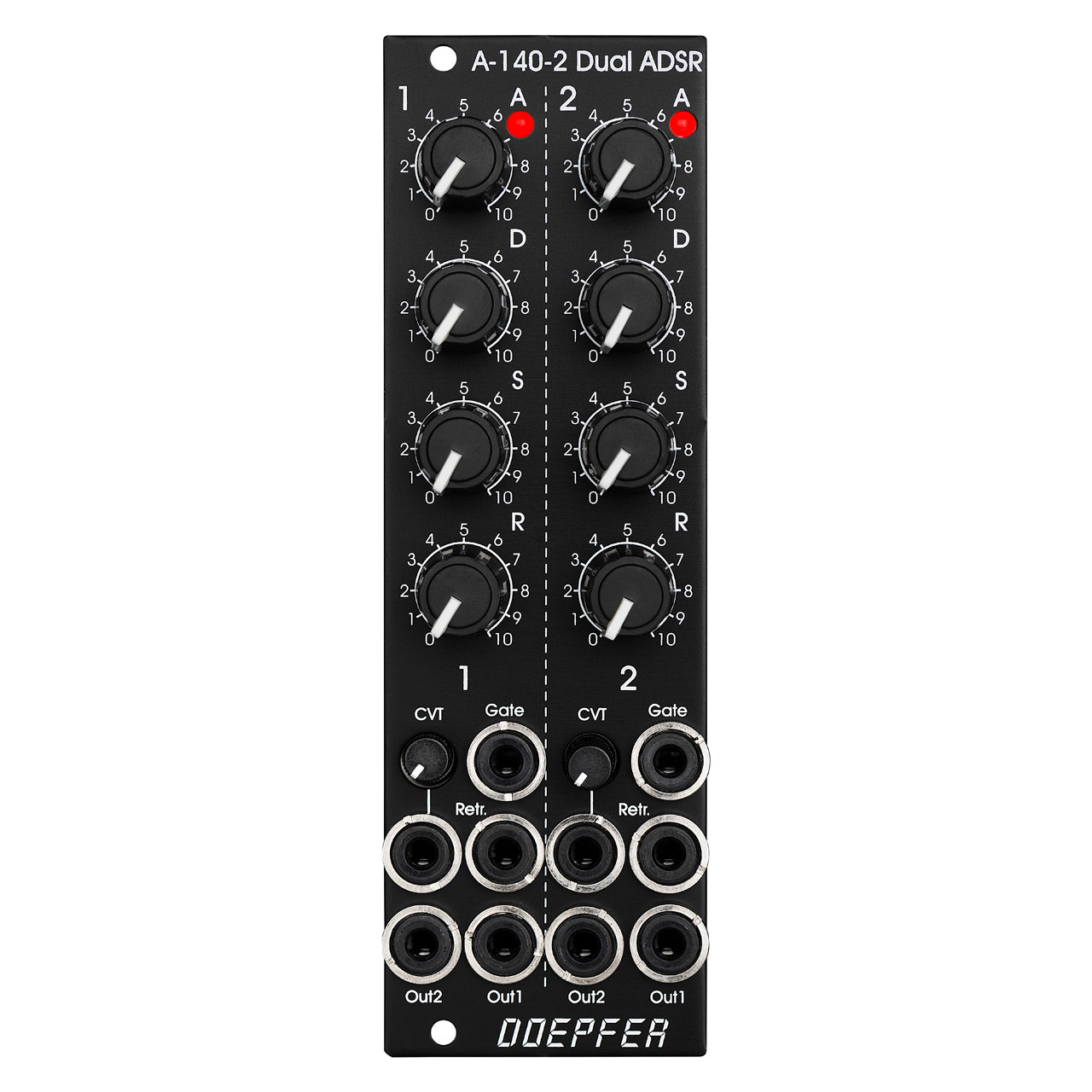 Doepfer A-140-2V Eurorack Dual ADSR Envelope Module (Black) main image