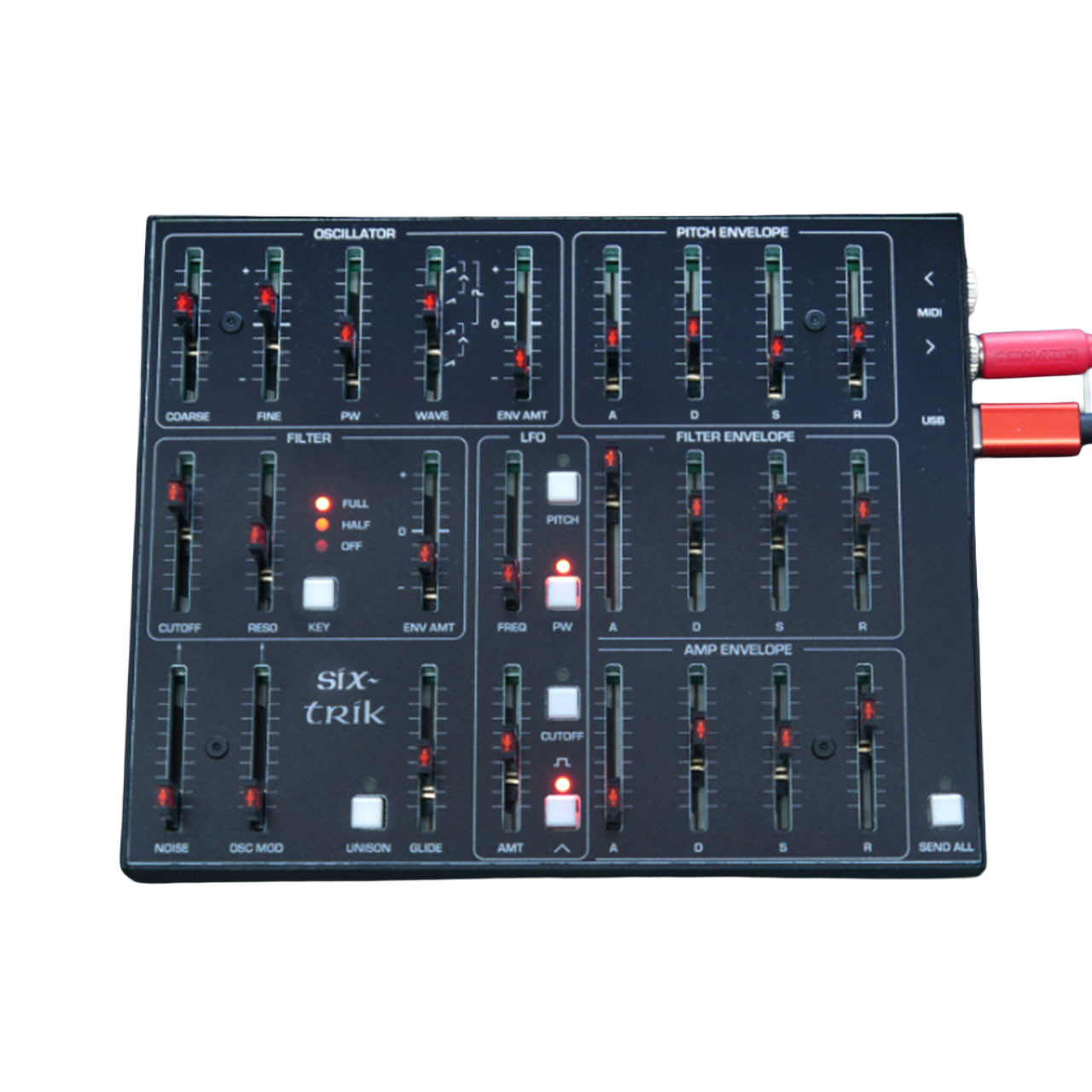 Tubbutec Sequential Six-Trak Controller MIDI Synth Control Surface main image