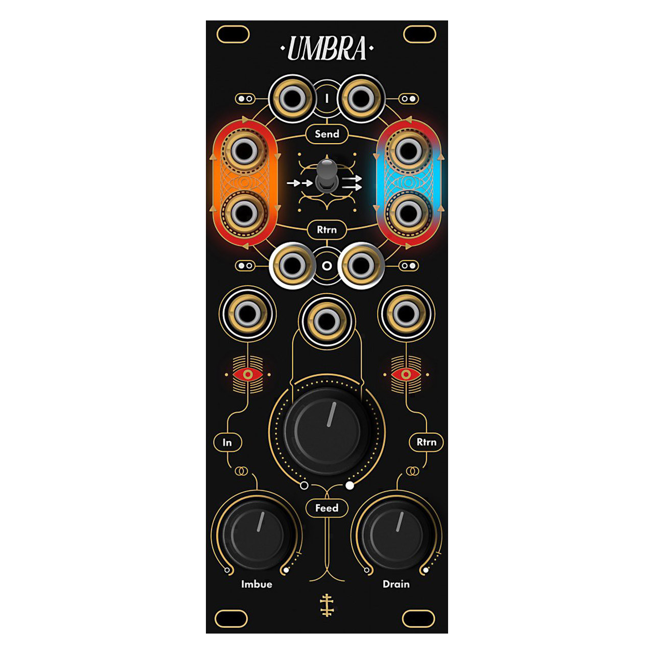 Isobar Industries Umbra Stereo Feedback Accumulator & VCA Eurorack Module main image