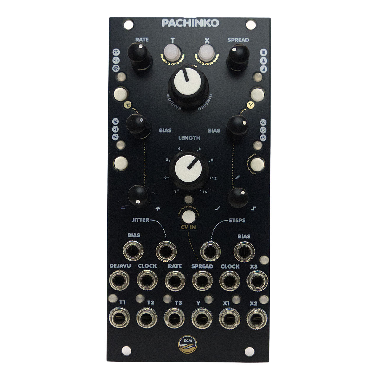 East Coast Modular Pachinko Eurorack Random Sampler Module (Micro Marbles Clone - Black) main image