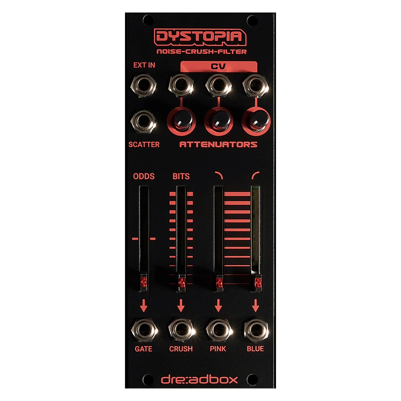 Dreadbox Dystopia Eurorack Noise/Crush/Filter Module (Black) main image