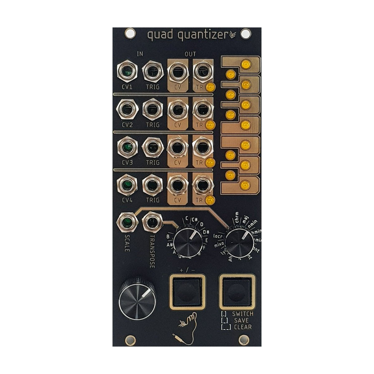 Tenderfoot Quad Quantizer Mk I Eurorack Module (Ex-display) main image