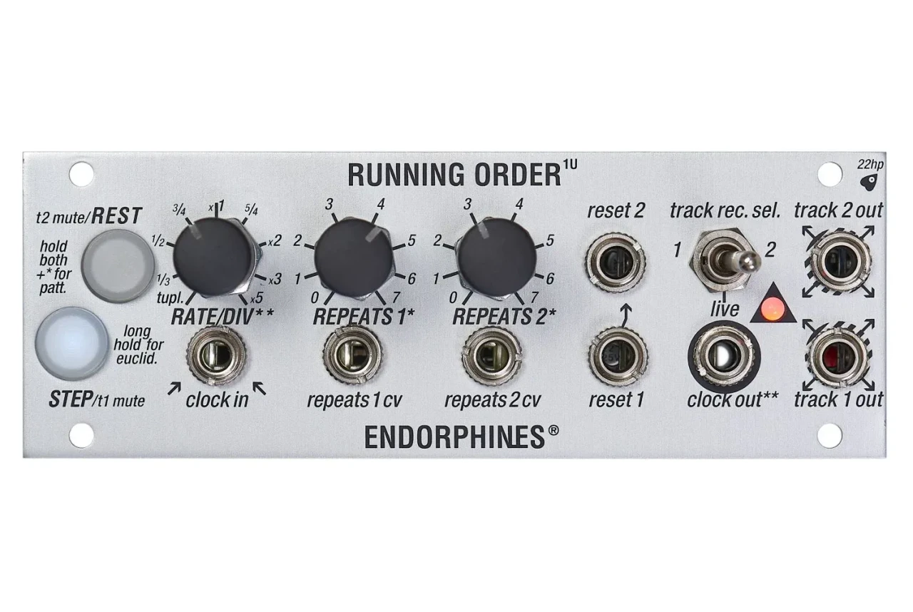 Endorphin.es Running Order 1U Eurorack 1U Sequencer Module main image