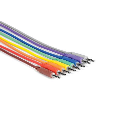 Hosa CMM-815 Eurorack Patch Cables (15cm - 8 Pack)