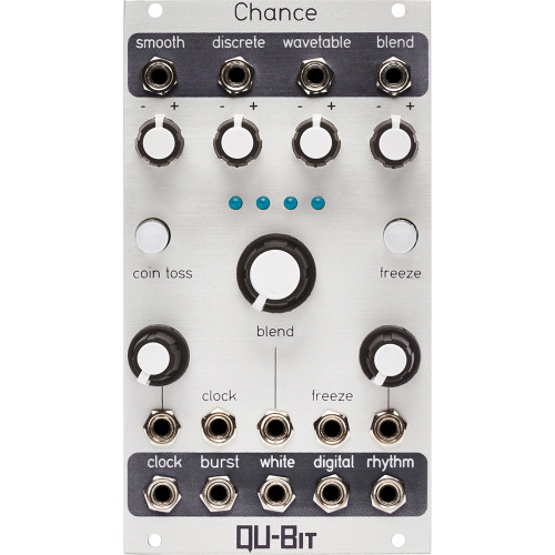 Qu-Bit Electronix Nano Rand V2 Eurorack Random Module (Silver) at
