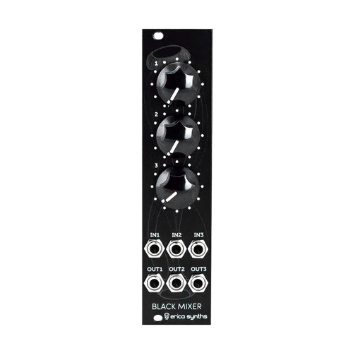 Erica Synths Black Stereo Mixer Eurorack Module V3 at Signal Sounds