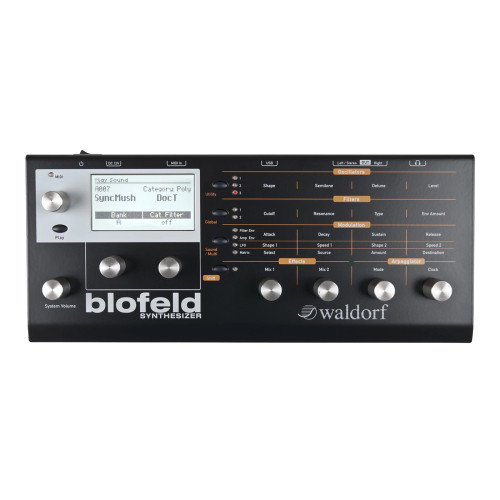 Waldorf Blofeld Desktop Wavetable Synth (Black - Shadow Edition)