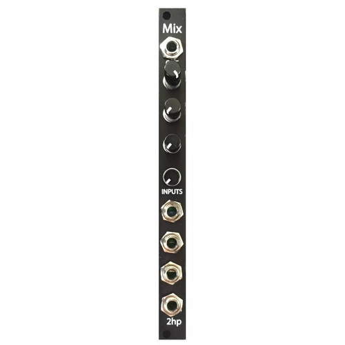 2hp UNITY Eurorack Mixer Module (Black) at Signal Sounds