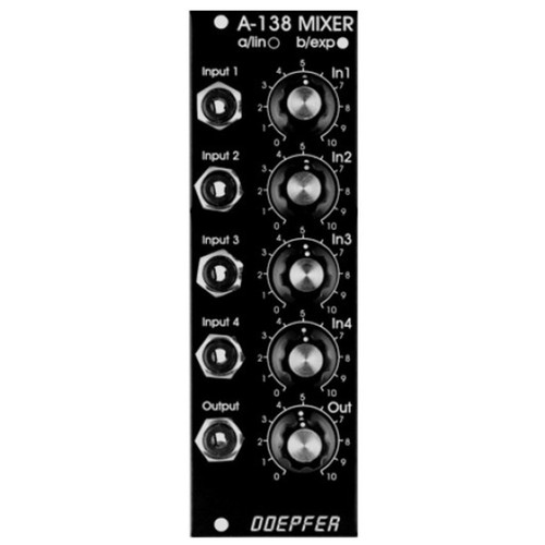 Doepfer A-138BV Eurorack Mixer Module (Vintage Black)