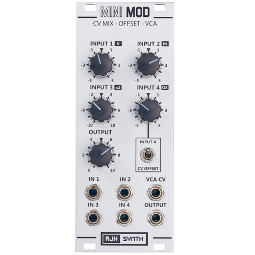 AJH Synth CV Mixer Offset VCA Eurorack Module (Silver)