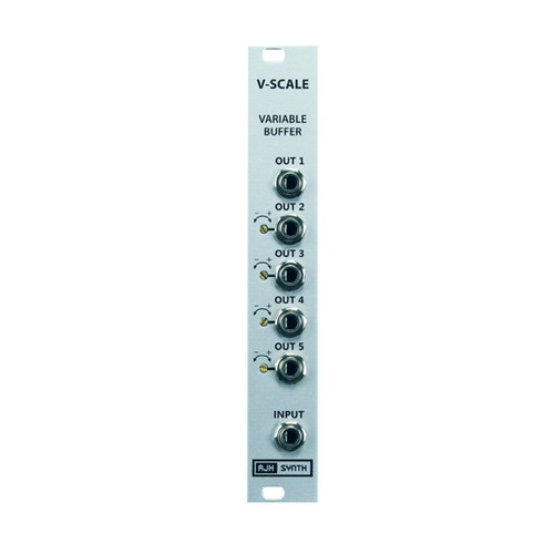 AJH Synth V-Scale Eurorack Active Variable Mult Module (Silver)