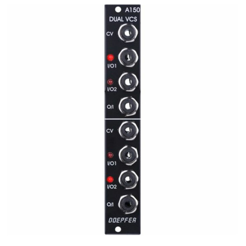 Doepfer A-150-V Dual Voltage Controlled Switch Eurorack Module (Black)