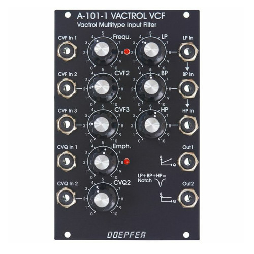 Doepfer A-101-1 V Eurorack Steiner Filter Module (Vintage Black)