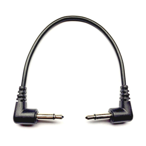 Tendrils Cables Right Angled Eurorack Patch Cable (10cm - Black) 6 Pack