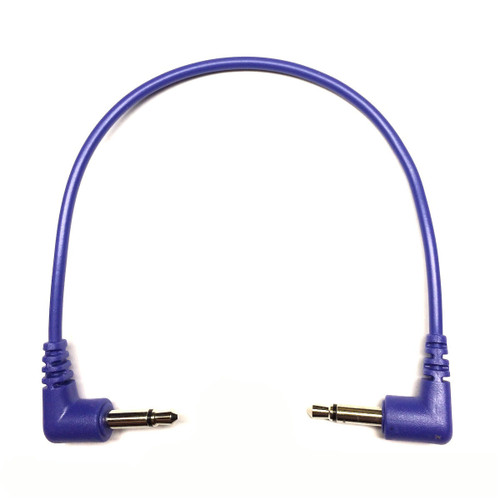 Tendrils Cables Right Angled Eurorack Patch Cable (15cm - Indigo) 6 Pack