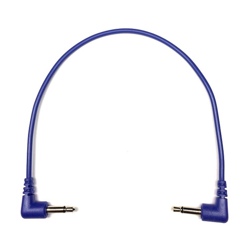 Tendrils Cables Right Angled Eurorack Patch Cable (20cm - Indigo) 6 Pack