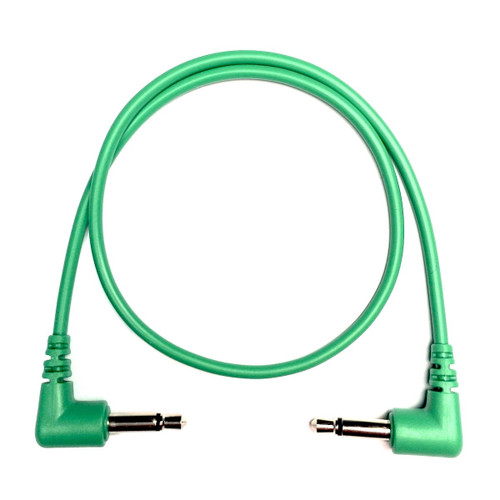 Tendrils Cables Right Angled Eurorack Patch Cable (30cm - Emerald) 6 Pack