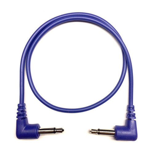 Tendrils Cables Right Angled Eurorack Patch Cable (30cm - Indigo) 6 PACK