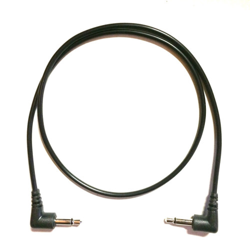 Tendrils Cables Right Angled Eurorack Patch Cable (45cm - Black) 6 Pack